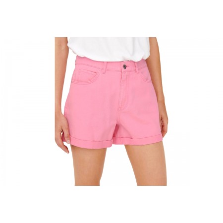 Only Onlvega-Darsy Hw Mom Shorts Col Pnt Ψηλόμεσο Σορτς Τζην 