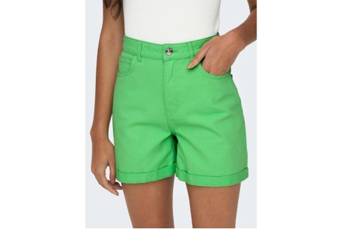 Only Onlvega-Darsy Hw Mom Shorts Col Pnt Σορτς Τζιν Γυναικείο (15255951 SUMMER GREEN)