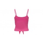 Only Onlmay S-L Short Knot Top Box Jrs Μπλούζα Αμάνικη Γυναικεία (15257464 SHOCKING PINK)