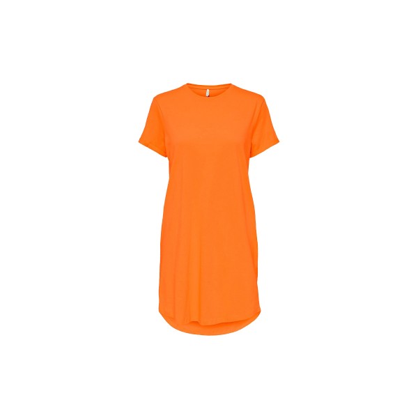 Only Onlmay S-S Dress Box Jrs Φόρεμα Mini Γυναικείο (15257474 ORANGE PEEL)