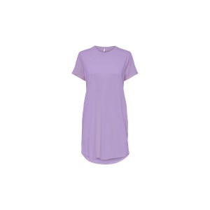Only Onlmay S-S Dress Box Jrs Φόρεμα Mini Γυναικείο (15257474 PURPLE ROSE)
