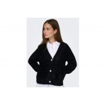 Only Onlella Knitted Γυναικεία Πλεκτή Ζακέτα Μαύρη