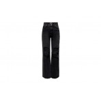 Only Onlcamille Ex Hw Wide Dest Bl Jns Dot Παντελόνι Τζιν Γυναικε (15263461 WASHED BLACK)