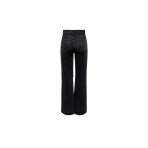 Only Onlcamille Ex Hw Wide Dest Bl Jns Dot Παντελόνι Τζιν Γυναικε (15263461 WASHED BLACK)