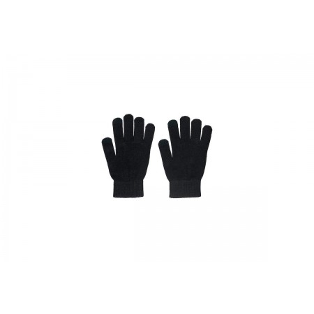 Only Χειμερινά Γυναικεία Πλεκτά Γάντια Μαύρα 2 Τεμάχια