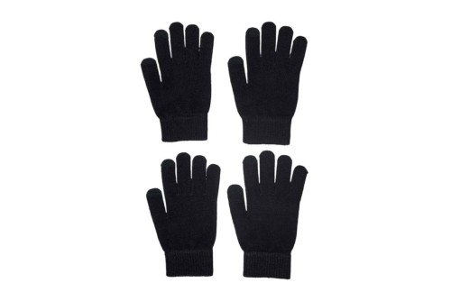 Only Onlmagic Knt Glove 2-Pack Cc Γάντια Χειμερινά 2-Τεμάχια (15266400 DARK GREY-BLACK)