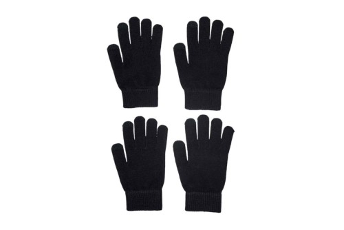 Only Onlmagic Knt Glove 2-Pack Cc Γάντια Χειμερινά 2-Τεμάχια (15266400 DARK GREY-BLACK)