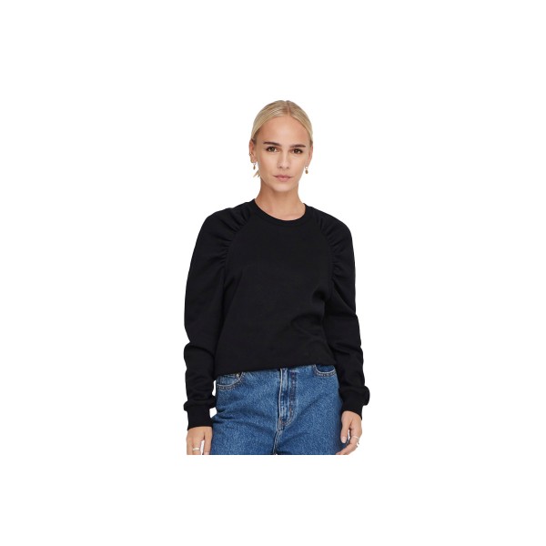 Only Onlevery L-S Rushed Sweatshirt Pnt Μπλούζα Με Λαιμόκοψη (15267722 BLACK)