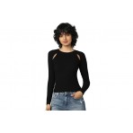 Only Aisley L-S Peek -A-Bo Μπλούζα Πλεκτή Γυναικεία (15268186 BLACK)