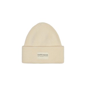 Only Onlalpha Life Patch Rib Beanie Acc Σκουφάκι Χειμερινό (15270026 CLOUD DANCER)