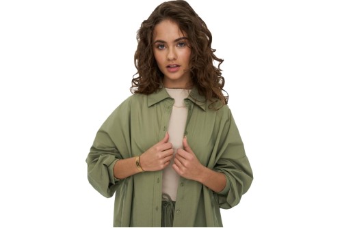 Only Onltim Ls Loose Shirt Πουκάμισο Μακρυμάνικο Γυναικείο (15271026 ALOE)