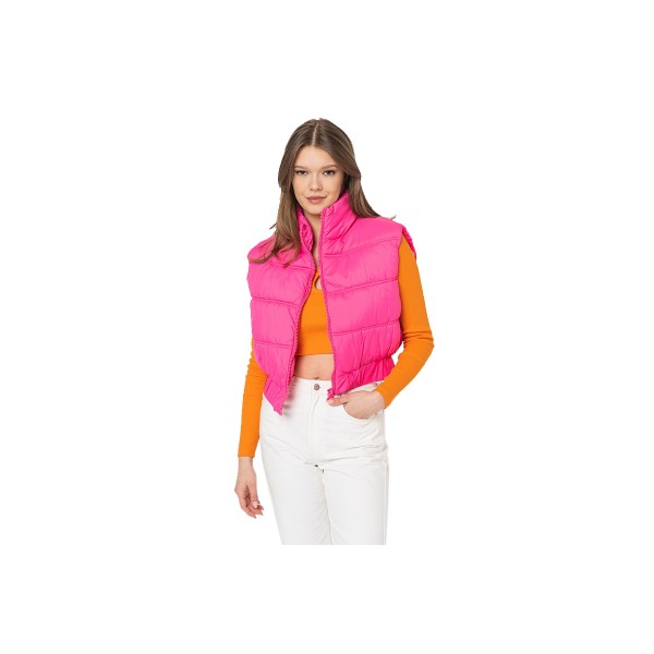 Only Carol Short Puffer Waistcoat Bf Otw Μπουφάν Αμάνικο (15271103 AZAELA PINK)