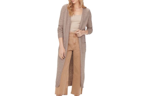 Only Onllesly L-S Long Cardigan Ζακέτα Πλεκτή Γυναικεία (15271673 BEIGE)