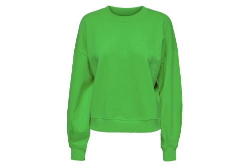 Only Onlann L-S Open Back O-Neck Swt Μπλούζα Με Λαιμόκοψη (15272496 GREEN BEE)