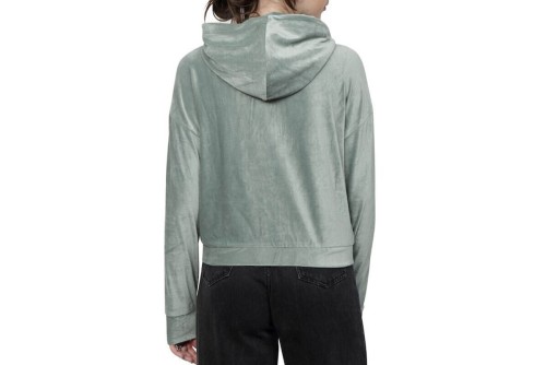 Only New Sira L-S Zip Swt Ζακέτα Βελουτέ Γυναικεία (15272537 LILY PAD)