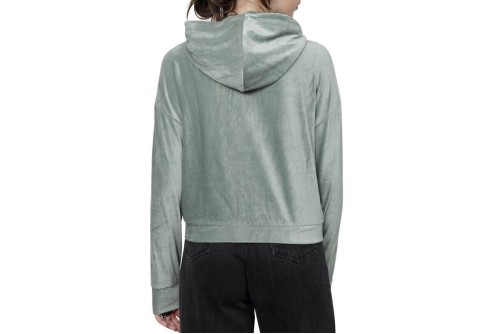 Only New Sira L-S Zip Swt Ζακέτα Βελουτέ Γυναικεία (15272537 LILY PAD)