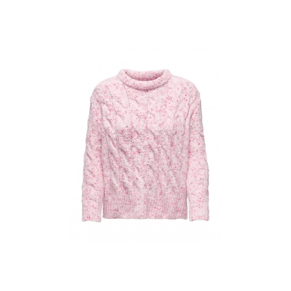 Only Tia T-S Cable Pullover Knt Μπλούζα Πλεκτή (15272593 W.PINK SP)