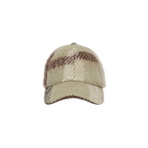 Only Onlnaomi Check Cap Acc Καπέλο Velcro (15273618 CHICORY COFFEE)