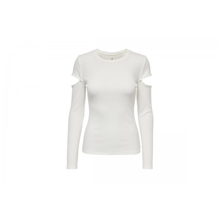 Only Onlnew Ina L-S Cut Out Top Box Jrs Μπλούζα Με Λαιμόκοψη 