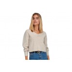 Only Onlallie Life Ls V-Neck Pullover Knt Μπλούζα Πλεκτή (15274969 PUMICE STONE)