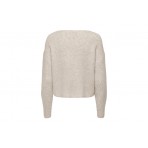 Only Onlallie Life Ls V-Neck Pullover Knt Μπλούζα Πλεκτή (15274969 PUMICE STONE)