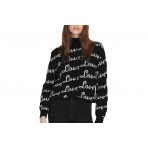 Only Onljade Text Highneck Pullover Knt Μπλούζα Πλεκτή - Πουλόβερ (15276337 BLACK-W CLOUD D)