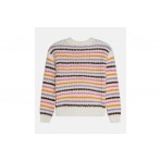 Only Onlhaley L-S Stripe Pullover Knt Μπλούζα Πλεκτή (15277228 CLOUD DANCER-POTTING)