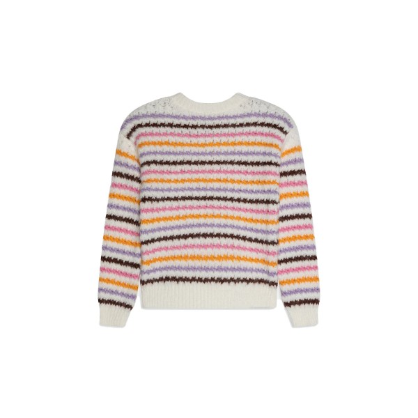 Only Onlhaley L-S Stripe Pullover Knt Μπλούζα Πλεκτή (15277228 CLOUD DANCER-POTTING)