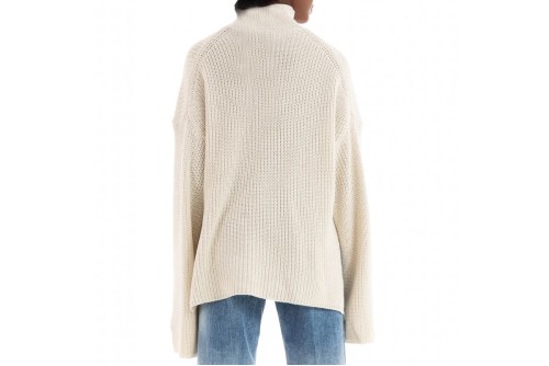 Only Onlbella Life Ls High Neck Nca Knt Μπλούζα Με Ψηλό Λαιμό Γυν (15279777 PUMICE STONE)