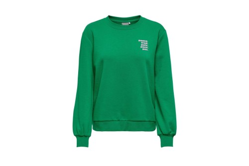 Only Onlword L-S O-Neck Box Swt Μπλούζα Με Λαιμόκοψη (15279833 JOLLY GREEN-PEACE)