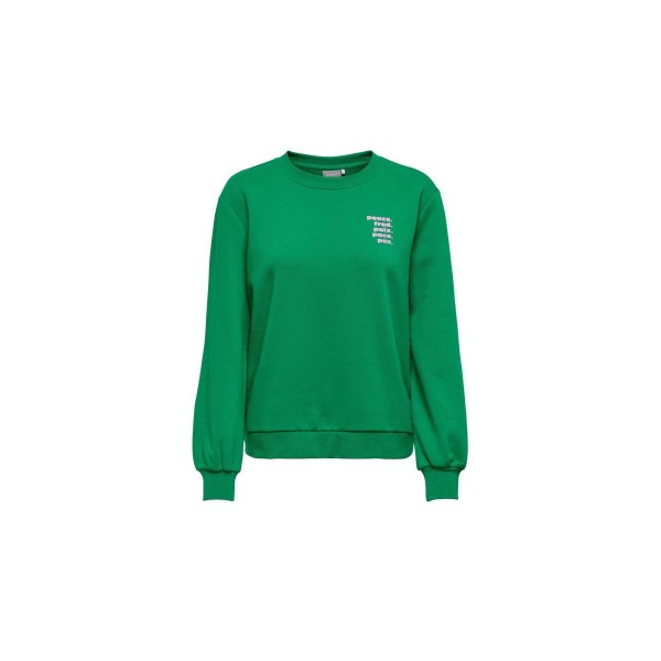 Only Onlword L-S O-Neck Box Swt Μπλούζα Με Λαιμόκοψη (15279833 JOLLY GREEN-PEACE)