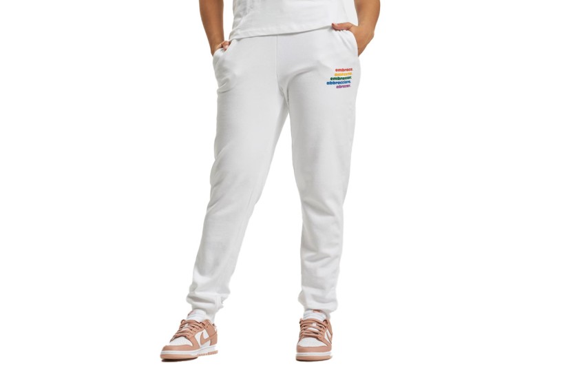 Only Word Pant Box Swt Παντελόνι Φόρμας Γυναικείο (15279837 BRIGHT WHITE-EMBRACE)