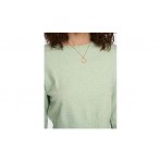 Only Onlibi Ls Crop O-Neck Cc Knt Μπλούζα Πλεκτή Γυναικεία (15279934 MIST GREEN-MELANGE)