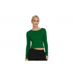 Only Onlmeddi Ls Rib Crop O-Neck Cc Knt Μπλούζα Πλεκτή Γυναικεία (15280060 GREEN JACKET)