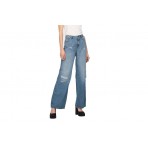 Only Onlchris Reg Low Wide Dest Dnm Παντελόνι Τζιν Γυναικείο (15281469 MEDIUM BLUE DENIM)