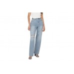 Only Onldean Ex Hw Str L Ank Παντελόνι Τζιν Γυναικείο (15282727 LIGHT BLUE DENIM)