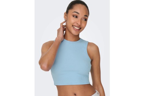 Only Onlvilma Crop Top Αμάνικο Γυναικείο (15282771 CLEAR SKY)
