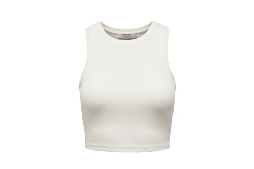 Only Onlvilma Crop Top Αμάνικο Γυναικείο (15282771 CLOUD DANCER)