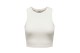 Only Γυναικείο Αμάνικο Crop Top Εκρού