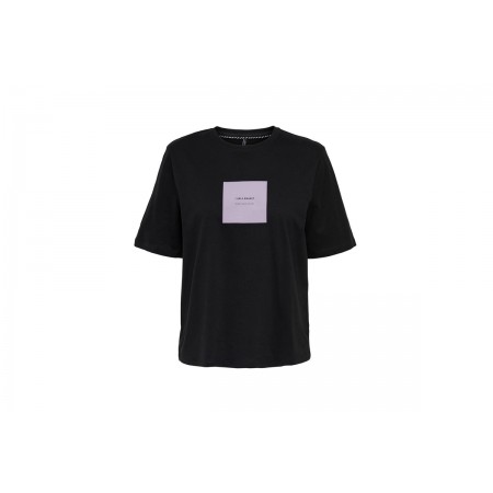 Only Eloise Boxy S-S Text Top Box Jrs T-Shirt 