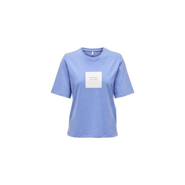 Only Eloise Boxy S-S Text Top Box Jrs T-Shirt (15283000 PROVENCE)