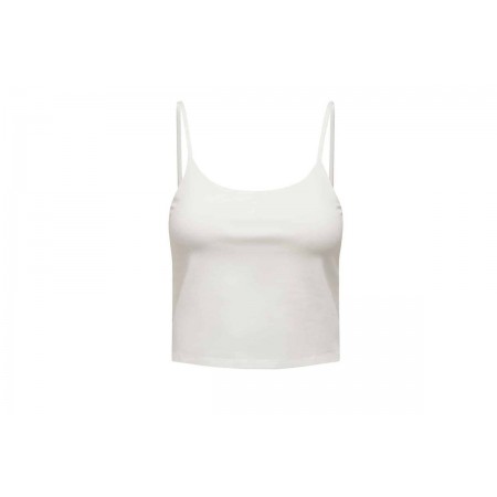 Only Onllesly Soft-Touch Cropped Singlet Crop Top Αμάνικο 
