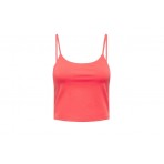 Only Onllesly Soft-Touch Cropped Singlet Crop Top Αμάνικο (15283833 HOT CORAL)