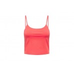 Only Onllesly Soft-Touch Cropped Singlet Crop Top Αμάνικο (15283833 HOT CORAL)