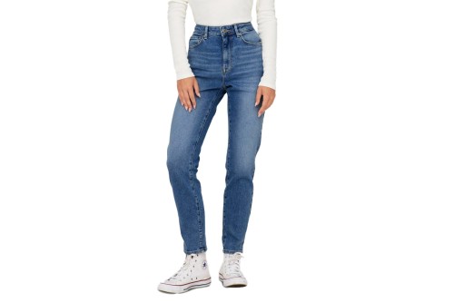 Only Onlemily Stretch Hw St Ak Noos Παντελόνι Τζιν Γυναικείο (15283925 MEDIUM BLUE DENIM)
