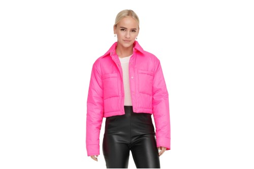 Only Onlcassidy Short Μπουφάν Puffer Γυναικείο (15285354 SANGRIA SUNSET)