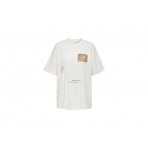 Only Onlluna S-S Print Top Box Jrs T-Shirt Γυναικείο (15286655 CLOUD DANCER-MAGIC)