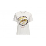 Only Onllucy Reg S-S Sunflower Top Box Jrs T-Shirt Γυναικείο (15286708 CLOUD DANCER)