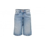 Only Onlhope Ex Hw Wide Shorts Dnm Βερμούδα Τζην Γυναικεία (15286718 LIGHT BLUE DENIM)