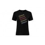Only Onlcora Reg S-S Word Top Box Jrs T-Shirt Γυναικείο (15286729 BLACK-DREAMER)